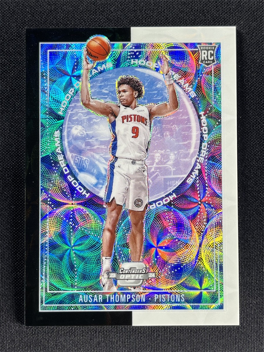 2023-24 Contenders Optic Ausar Thompson #3 Black White Scope Hoop Dreams RC /25