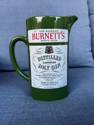 Vintage Pub Bar Style Pitcher Jug: Sir Robert Burnett's White Satin Distilled c2