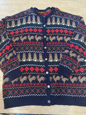 Vintage 80's KATIES Sweater Farmyard Scene  Women's  XL