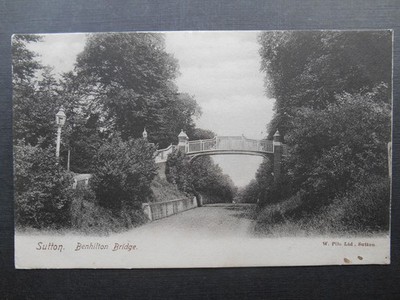Benhilton Bridge SUTTON Surrey *Vintage* W Pile Ltd Sutton 1903