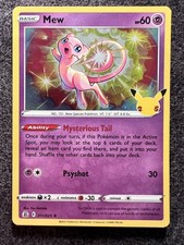 Mew 011/025 Holo Carta Pokemon Rara Celebrazioni 2021 NM