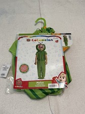 NWT Cocomelon Melon Toddler 2 Pc Costume Jumpsuit  Headpiece 3T-4T