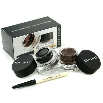 Bobbi Brown Long-Wear Gel Eyeliner Duo Set - BLACK INK + SEPIA INK