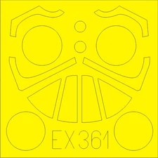 Eduard 1/48 Vought F4U-4 Corsair Paint Mask for HobbyBoss kit