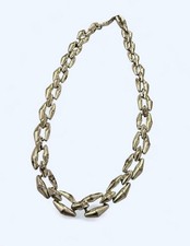 Napier Vintage Silver Tone Metal Link Chain Necklace