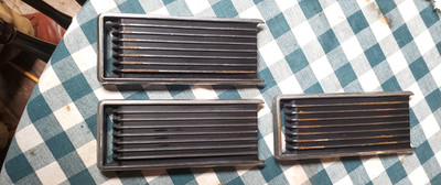 1970-73 Datsun 1200 coupe 3 of 4 Front Fender chrome vents