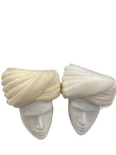 Groom Wedding Turban Cream Safa Pagdi/Premade Turban/ Wedding Pagdi for Men