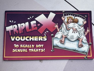 Triple-X Vouchers Booklet   10 Sexy Treats by Ozzé Creation (Missing 1 Page)