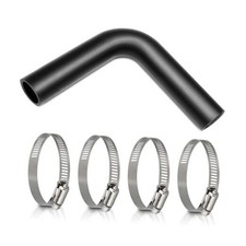 Gasoline Fuel Filler Neck Hose with 4 Hose Clamps,1 inches Inside Diameter