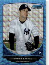 2013 Bowman Chrome #BCP218 Tommy Kahnle Prospects Blue Wave Refractors