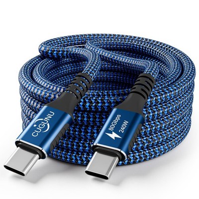 Thunderbolt 5 Cable 3FT 240W USB C Charging Data 80Gbps 120Gbps 4K 8K Display