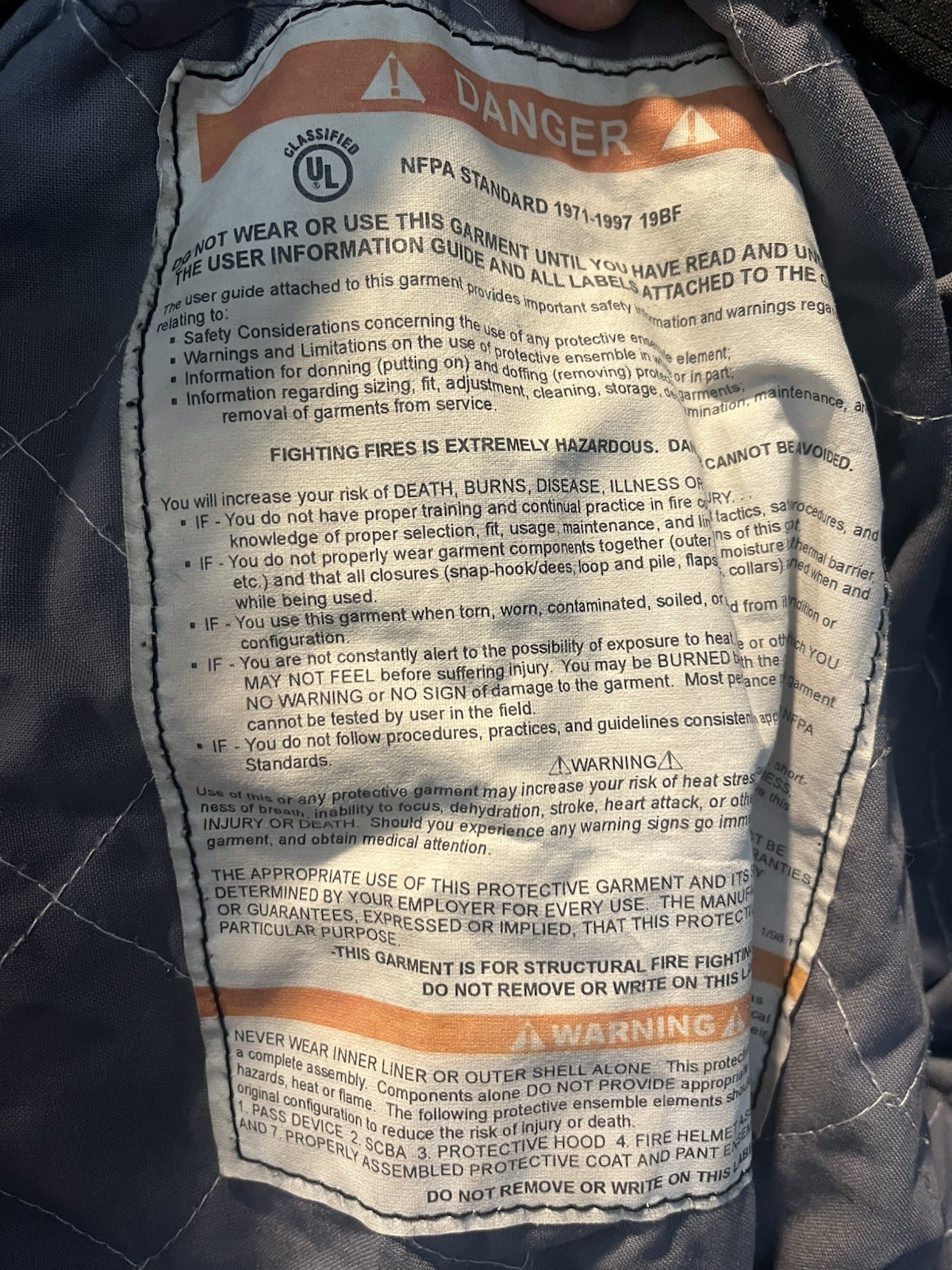 - Firefighter Jacket With Liner Warrior American … - image 7