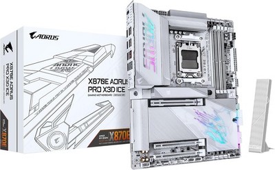 Gigabyte X870E A PRO X ICE Mainboard ATX AMD AM5 , WiFi7,USB 4,PCI 5.0/NVME 5.0