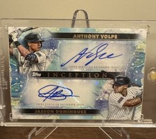 2024 Topps Inception Jasson Dominguez Anthony Volpe Yankees Dual Auto #12/25
