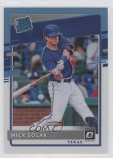 2020 Panini Donruss Optic Retail Carolina Blue & White Prizm Nick Solak #57 uk2