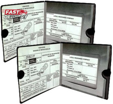 ESSENTIAL Car Auto Insurance Registration BLACK Document Wallet Holders 2 Pack -