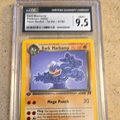 Dark Machamp (1st Edition) graded CGC 9.5 for sale on eBay