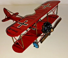 Blechflugzeug Doppeldecker, Modellflugzeug, Retro Antik , Dekoartikel