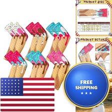 Geyoga 6 Pairs Arm Sleeve M Baseball Ice Cream