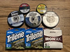 Berkley Trilene Fishing Line XT 330 Yd Spool Lo Vis Green 12lb, Iron Silk LOT