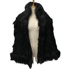 Stella McCartney Faux Fur Vest Black Size 36 Women's Outerwear