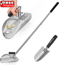 Long Handle Sand Scoop with Shovel for Metal Detecting, Metal Detector at Beach,