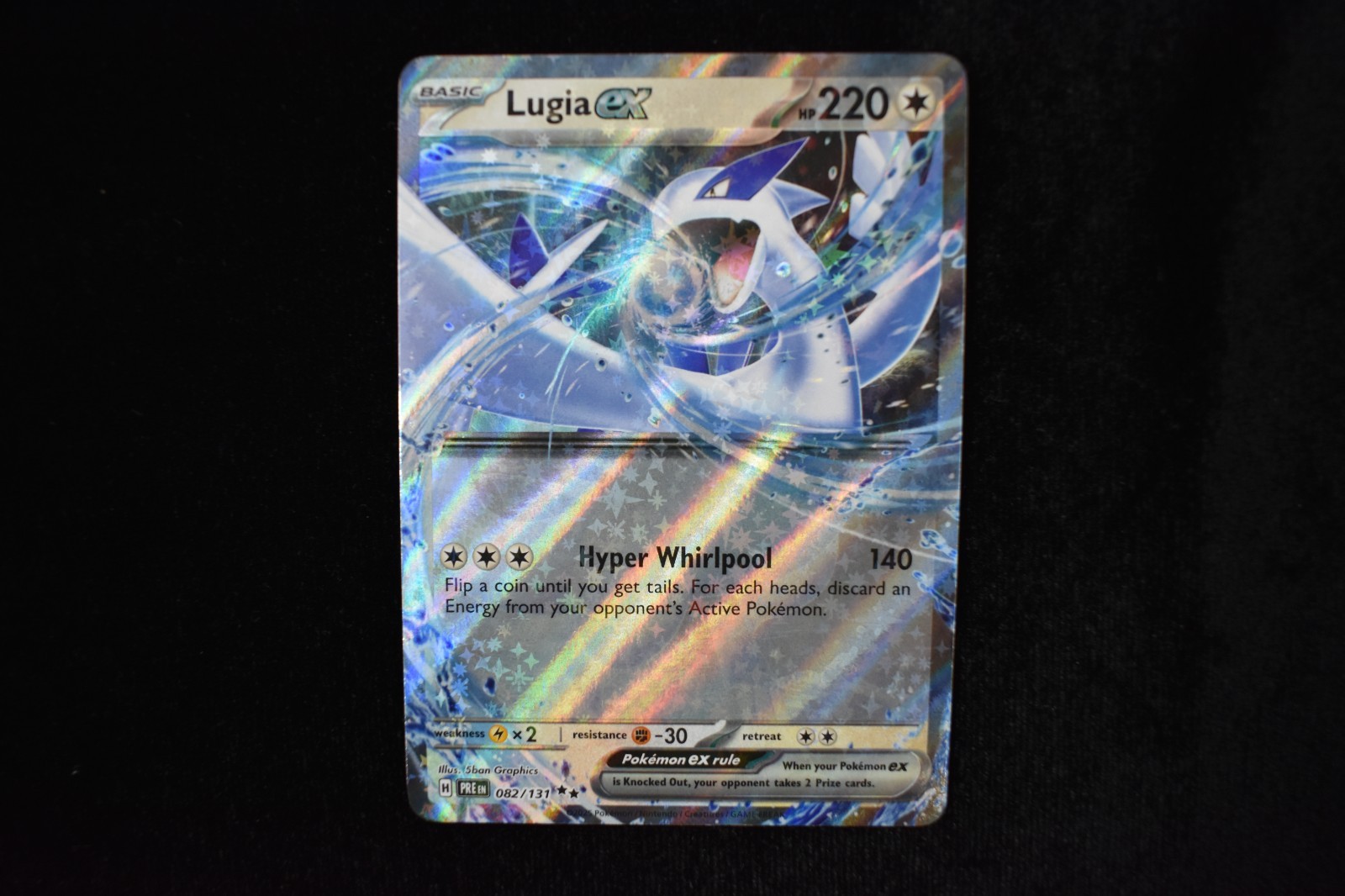Pokemon TCG Lugia ex 082/131 EN PRE Prismatic Evolutions Double Rare NM Holo
