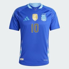 Adidas Argentina 2024 Messi Blue Away Authentic Jersey JN1507/IP8384 Size M New