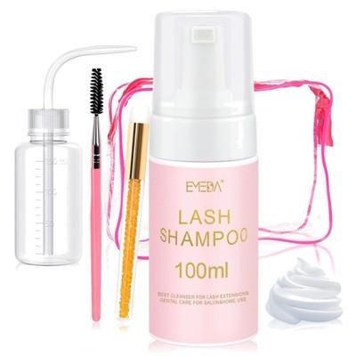 Wimpernshampoo Kit Lash Cleaner Extensions Pflege Parabenfrei Sulfatfrei 100 ml