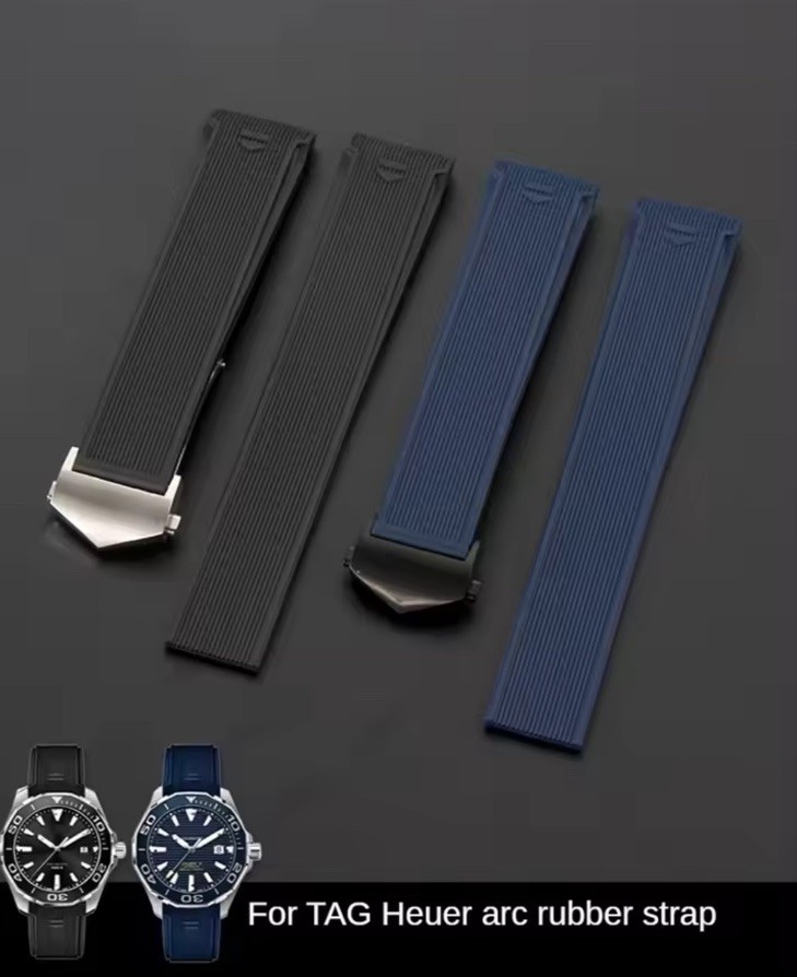 TAG Heuer F1 & Aquaracer 22mm Rubber Strap with Steel Buckle – Premium Quality