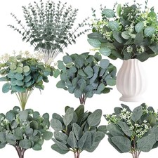 120 Pcs 6 Kinds Mixed Eucalyptus Leaves Stems Bulk Eucalyptus Leaves Stems-120