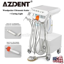 Portable Dental Delivery Unit Syringe Suction Turbine With Air Compressor USA