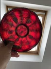 CARNIVAL GLASS ~ RED SLAG FENTON VINTAGE BOWL ~