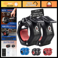 Heavy Duty Olympic Barbell Collars - 2 Pcs Quick Release Clamps for 2" Bars - Se