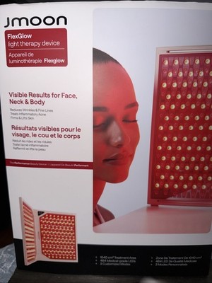 JMOON FlexGlow Light Therapy Device Reduces Wrinkles, Acne, Firms Face Neck Body