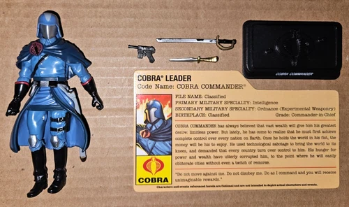 GI Joe 25th Resolute Cobra Commander V39 Complete 2009 From 7 Pack Battle Set