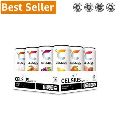 Zero Sugar Energy Drink Variety Pack, 12 Slim Cans Each 200mg Caffeine