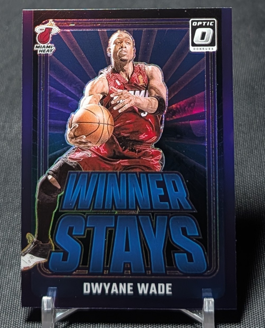 Dwyane Wade Winner Stays 2024-25 Panini Donruss Optic Card #20 Miami Heat