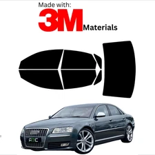 Precut Window Tint Kit For Audi S8 Sedan 07-09 Color Stable Ceramic Made With 3M