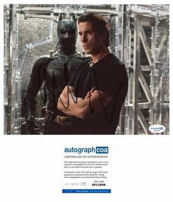 Christian Bale  Batman  Autogramm  Bruce Wayne  signed 10x8 Foto ACOA