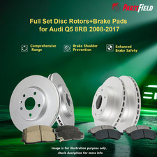 Full Set Disc Rotors+Brake Pads for Audi Q5 8RB 2008-2017