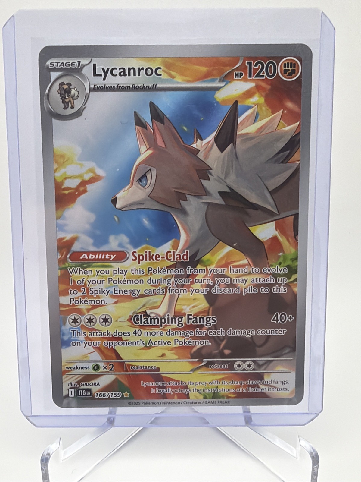 Lycanroc - Illustration Rare SV09: Journey Together 166/159 NM