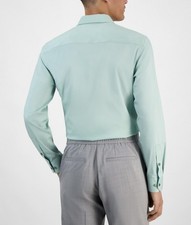 Alfani Men's Slim Temp Regulating Dress Shirt Tranquilsage 17-17 1/2 34-35