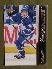 2021-22 Upper Deck Young Guns Alex Steeves Rookie #742 - Maple Leafs 