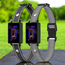 Dog Bark Smart Training Collar 2 Pack Rechargeable 9 Level Adjustable 8-120lbs