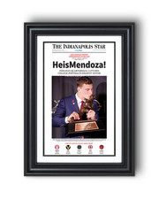 2025 Indiana Hoosiers “HeisMendoza!” Fernando Mendoza Heisman Trophy Season Fram