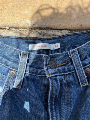 Levi's '94 Baggy Jeans Women's Size 24 Blue High Rise Wide Leg Denim