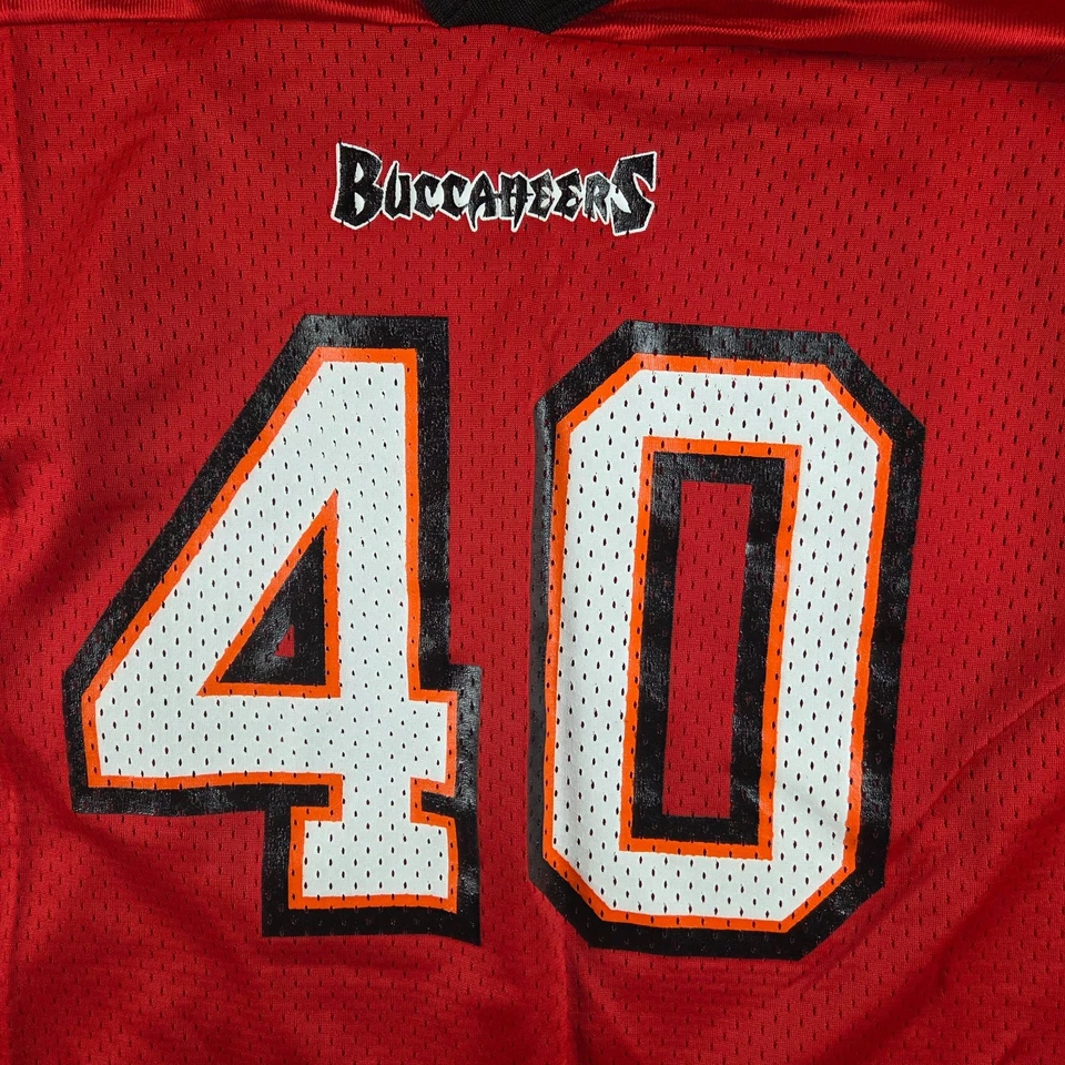 Camiseta De Colección Tampa Bay Buccaneers #40 Mike Alstott Juvenil XL (18/20) Campeón Foto 3 de 4