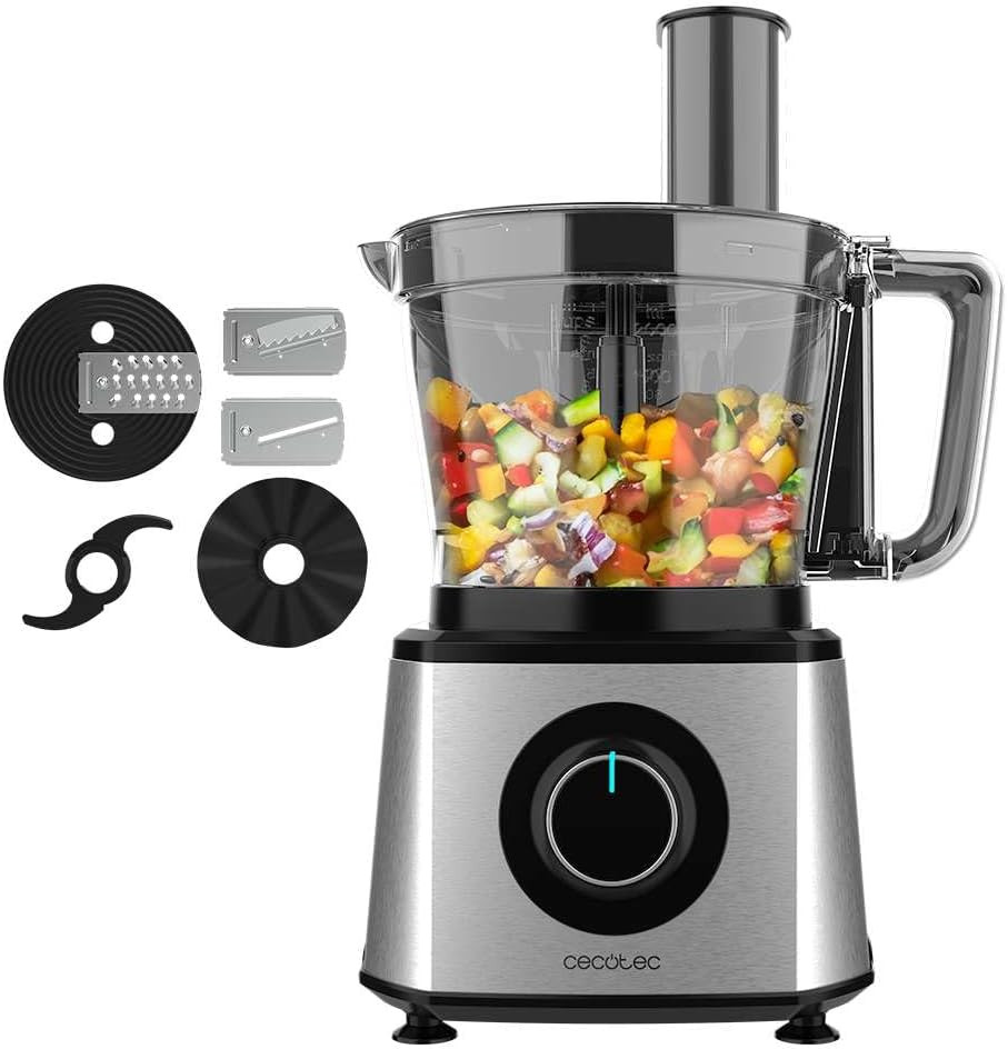 Cecotec Paprika 1300 Robot Cucina 2000W Acciaio Inox - Qualità Pro