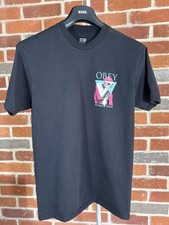 OBEY Future Tense T-Shirt Black - SMALL - Excellent RRP £42